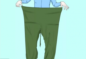 Wrap pants Cottonmix extra long - green